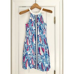 Red Right Return Shift Dress